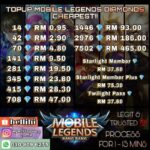 Cara Topup Mobile Legend Malaysia Maxis