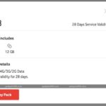 Top Up Data Pack Vodafone